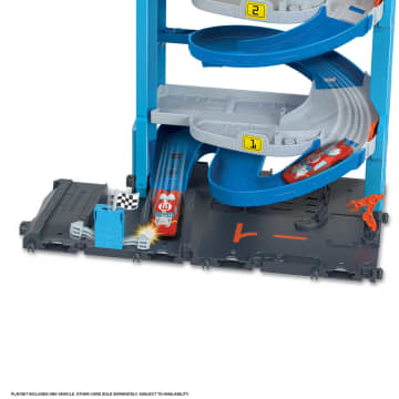 Hot Wheels City Tour Spirale Transformable Coffret Voiture Incluse Mattel