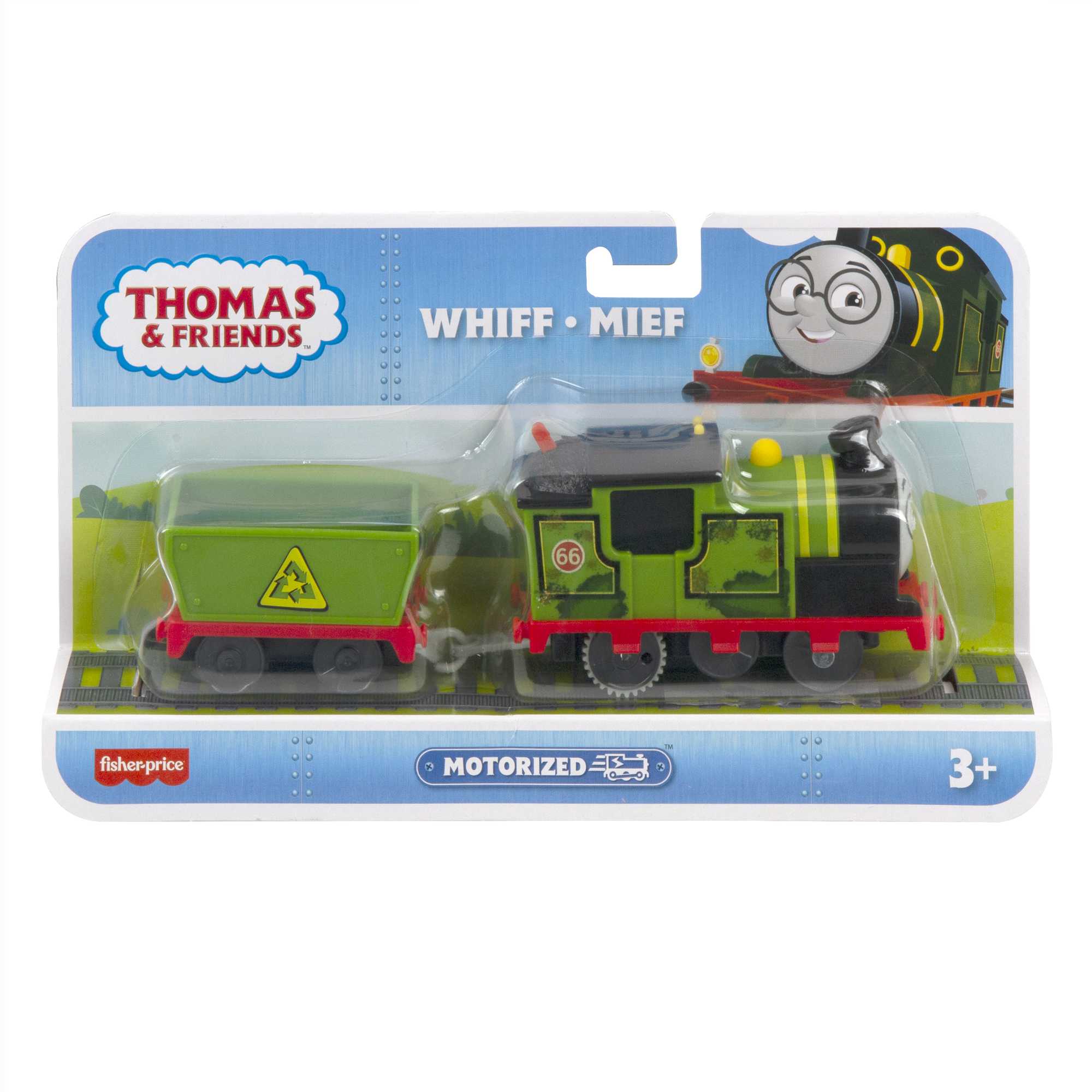Thomas And Friends Whiff Toy Train, Motorized Engine With Cargo