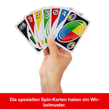 UNO Spin Kartenspiel Für Kinder, Erwachsene Und Spieleabende Mit Der Familie, Klassisches Spiel Mit Drehscheibe - Image 3 of 6