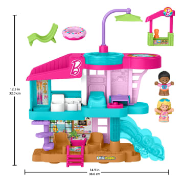 Fisher-Price Little People Barbie Beach House Toddler Playset With Figures & Accessories - Image 6 of 6