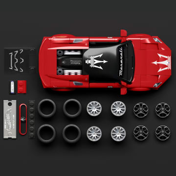 Hot Wheels-Coffret De Construction Maserati Mc20 Mattel Brick Shop - Image 4 of 6