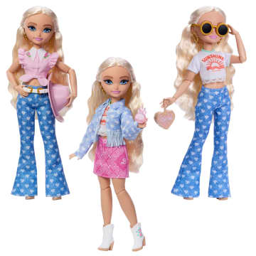 Barbie Dream Besties Festival Kombinleri Seti, Çıkarılabilir Kıyafetleri Ve Aksesuarlarıyla Barbie 'Malibu' Bebek - Imagen 4 de 5