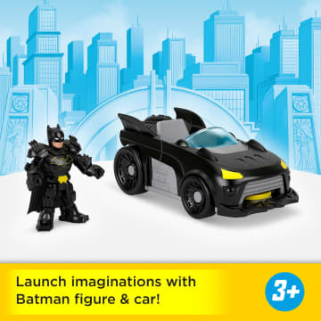 Fisher-Price Imaginext DC Super Friends Metal Force Batmobile Toy Car & Batman Action Figure Set - Image 2 of 6