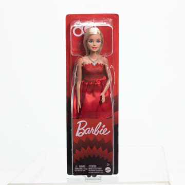 Yakut Kırmızısı Elbisesi Ve Aksesuarları Ile Koleksiyona Uygun Barbie Mattel 80. Yıl Dönümü Bebeği - Imagen 6 de 6