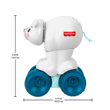 Fisher-Price Eisbär Zum Hinterherkrabbeln, Aktivitätskrabbelspielzeug Für Babys Mit Sensorischen Details - Image 6 of 6