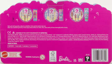 Barbie Mini Barbieland 5'Li Paket Pop Reveal Bebekler, 4 Cm'Lik Sürpriz Mini Bebek Ve Duyusal Gelişime Yönelik Oyuncak (Stiller Çeşitlilik Gösterebilir) - Imagen 6 de 6