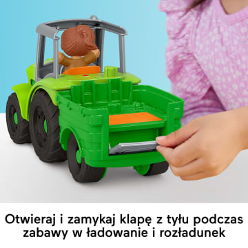 Fisher-Price Little People Traktor Muzyczny pojazd do zabawy i 2 figurki Zabawka interkatywna 1+ - Image 4 of 6