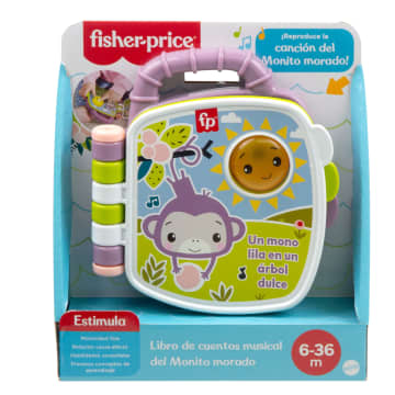 Juguete De Libro De Cuentos Musical Del Monito Morado De Fisher-Price Para Bebés Y Niños Y Niñas Pequeños Con Luces Y Sonidos, Versión En Español - Image 5 of 5