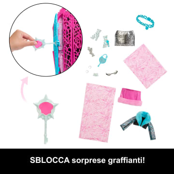Monster High Segreti Da Brivido I Misteri Di Hauntlywood, Bambola Catty Noir Con Oltre 19 Sorprese - Bild 4 von 6
