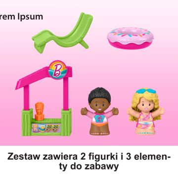 Little People Barbie Domek Malibu Zestaw, 2 figurki i akcesoria Zabawka 1,5+ - Image 5 of 6