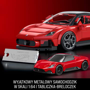 Mattel Brick Shop Klocki Hot Wheels Speed Series Maserati MC20 Samochód do zbudowania 250 elementów Zabawka Zestaw konstrukcyjny dla kolekcjonerów - Image 5 of 6