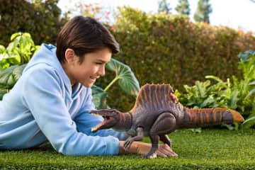Jurassic World Rebirth Staartstrijder Spinosaurus, Actiefiguur, Dinosaurusspeelgoed Met 2 Aanvalsbewegingen - Bild 2 von 6