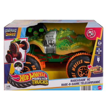 Hot Wheels Monster Trucks RC Rageasaur Todoterreno De Juguete Con Control Remoto Y Pilas A Escala 1:15 - Image 5 of 5