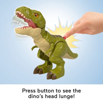 Fisher-Price Imaginext Jurassic World Rebirth Tyrannosaurus Rex Dinosaur Action Figure With Motion - Image 3 of 6