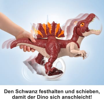 Fisher-Price Imaginext Jurassic World: Die Wiedergeburt“ Sprintender Spinosaurus, Dinosaurier-Spielzeug, Das Nach Vorne Springen Und Zuschnappen Kann - Image 4 of 6