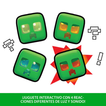 Figura De Acción Interactiva Creeper Mascota De Minecraft Con Luces, Sonidos Y Acción Explosiva - Image 4 of 6