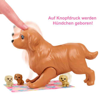 Barbie Puppe (Blond) Mit Hund & Welpen, Set Inkl. Zubehör - Image 3 of 6