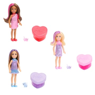 Barbie Party Unboxed Glam Party Chelsea Stylowe przygotowania Lalka i akcesoria Zestaw Zabawka 3+ Mix - Image 1 of 10