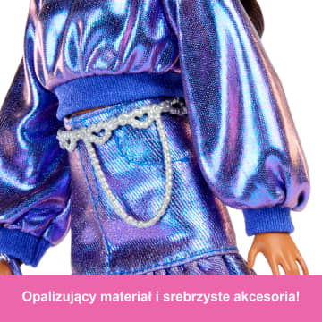 Barbie Deluxe Style Lalka modowa #7 Metaliczny niebieski komplet Zabawka 4+ - Image 2 of 6