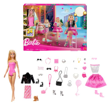 Barbie-Calendrier De L’Avent-Avec 24 Pièces Et Accessoires - Image 1 of 6