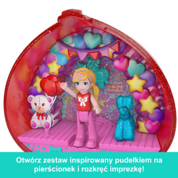 Polly Pocket 80-lecie Mattel Rocznicowy zestaw kompaktowy + pierścionek dla dziecka i mikro lalka Zabawka 4+ - Image 3 of 6