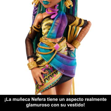 Muñeca Nefera De Nile De Monster High Con Escarabajo Mascota Lavish Y 7 Accesorios Como Un Bolso Y Comida - Bild 3 von 6