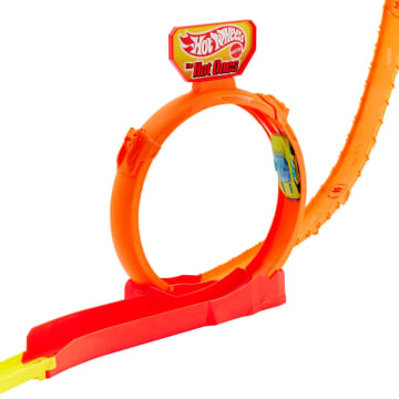 Hot Wheels Action Hot Ones Kaskaderski skok Tor wyścigowy Zestaw + 1 samochód w skali 1:64 Zabawka 3+ - Image 3 of 7