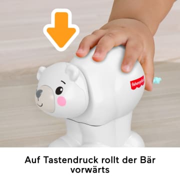 Fisher-Price Eisbär Zum Hinterherkrabbeln, Aktivitätskrabbelspielzeug Für Babys Mit Sensorischen Details - Image 3 of 6