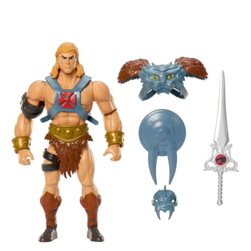 Masters Of Universe Origins & Thundercats He-Man Posable 5.5 Inch Action Figure, 1980s Toy Crossover - Image 1 of 6