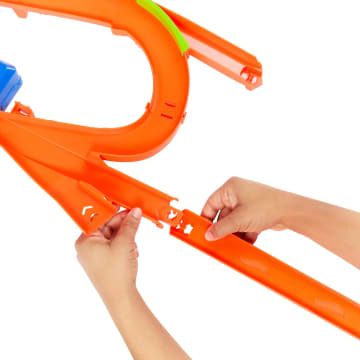Hot Wheels Stunttrack Unendliche Crash-Action Spielset Mit Die-Cast-Spielzeugauto Im Maßstab 1:64 Und Batteriebetriebenem Beschleuniger - Imagen 3 de 5