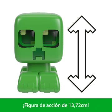 Figura De Acción Interactiva Creeper Mascota De Minecraft Con Luces, Sonidos Y Acción Explosiva - Image 3 of 6