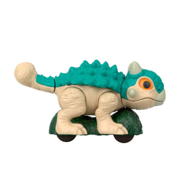 Figura De Acción De Ankylosaurus De “Jurassic World: El Renacer” De Imaginext De Fisher-Price, Figura De Dinosaurio Con Ruedas Y Movimiento De Meneo - Image 2 of 6