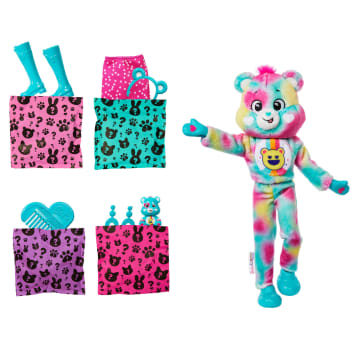 Barbie Cutie Reveal Care Bears Serie 2 Good Vibes Bear Con 10 Sorprese, Bambola E Accessori - Image 4 of 5