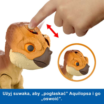 Jurassic World Aquilops Dolores Tryb obrony Figurka dinozaur Zabawka interaktywna 4+ - Image 3 of 6