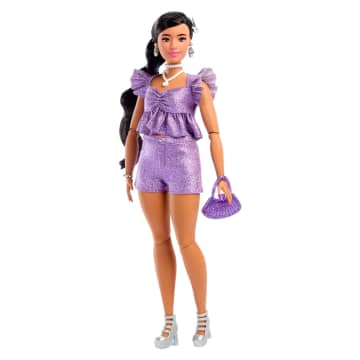 Barbie Deluxe Style Fashion Doll in Metallic Purple Top | Mattel