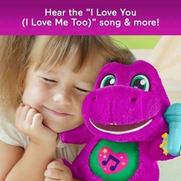 Fisher-Price Barney's World Sing Along Barney Plush, 10.5-Inch Figure, Songs, Sounds & Soft Texture - Image 4 of 6