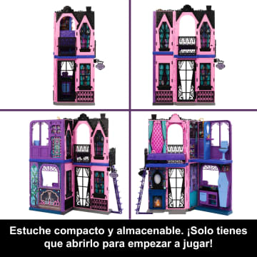 Casa De Muñecas Hotel Buuuutique De Monster High, Conjunto De Juego Con Sorpresas Espeluznantes En Cada Habitación Y Más De 13 Accesorios - Imagen 5 de 6