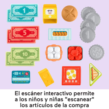 Caja Registradora Para Contar Y Comprar Laugh & Learn De Fisher-Price, Juguete De Aprendizaje Para Niñas Y Niños Pequeños, Versión Multilingüe - Image 5 of 6