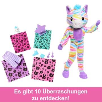 Barbie Cutie Reveal Zebra-Puppe Und Accessoires, Color Dream-Reihe Mit 10 Überraschungen - Bild 3 von 6