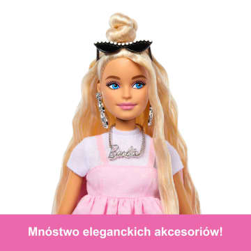 Barbie Deluxe Style Lalka #3 Różowa sukienka z dużą kokardą Zabawka 4+ - Image 4 of 6