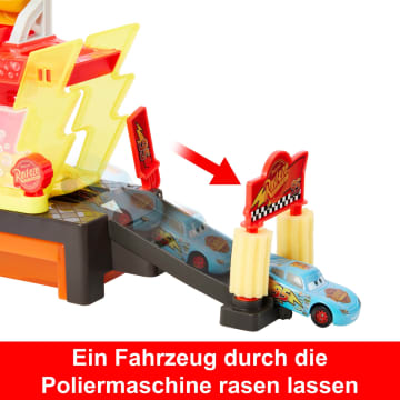 Disney Pixar Cars Autowaschanlagen-Spielset Für Rennwagen Und Lightning Mcqueen Mit Farbwechseleffekt - Imagen 3 de 6