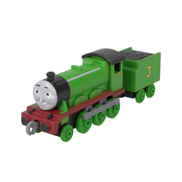 Thomas & Friends By Fisher-Price Large Die-Cast Henry Engine, Push-Along Toy Train & Cargo Car - Image 2 of 7