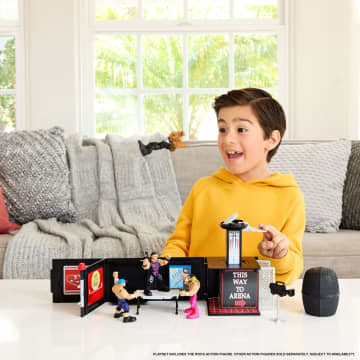 WWE Knuckle Crunchers Final Boss Microphone Playset With The Rock Action Figure & 2 Accessories - Image 2 of 6