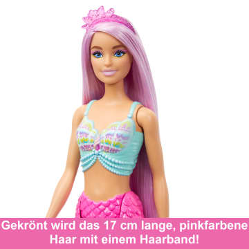 Barbie Meerjungfrauen-Puppe Mit Ca. 18 Cm Langen Fantasy-Haaren Und Zubehör Zum Stylen - Image 4 of 6