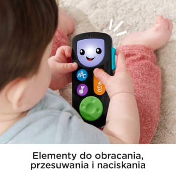 Fisher-Price „Ucz się i śmiej!” Edukacyjny pilocik Edukacyjna zabawka – wersja z wyborem języka - Image 4 of 6