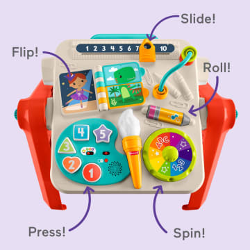 Fisher-Price 4-In-1 Activity Table & Easel, Baby & Toddler Electronic Learning Toy, Multilanguage Version - Bild 5 von 6