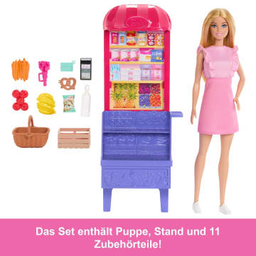 Barbie Und Teresa Rezept Für Freundschaft Malibu Auf Dem Markt Puppen- Und Spielset Mit 11 Zubehörteilen - Imagen 5 de 6