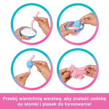 Barbie Pop Reveal Seria Stylowy deser Lalka, figurka zwierzątka i akcesoria Zestaw niebieski Zabawka 3+ - Bild 3 von 5