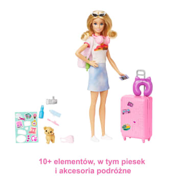 Barbie Malibu W Podróży Lalka Zestaw Podróżny Ze Szczeniaczkiem I Akcesoriami - Image 4 of 7