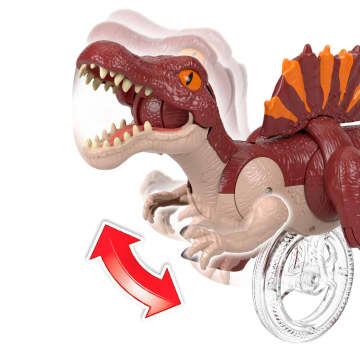 Imaginext Figurine La Course Du Spinosaure Jurassic World : Renaissance De 23 Cm Qui Se Jette En Avant Et Claque Ses Mâchoires - Image 4 of 6